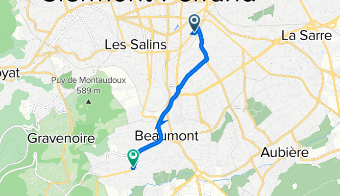 23T Boulevard Cote-Blatin, Clermont-Ferrand à 58 Avenue du Mont-Dore, Beaumont