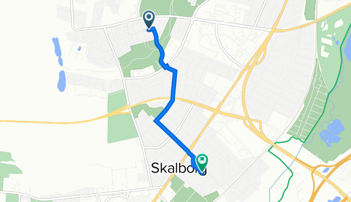 Skelagervej 129 , Aalborg to Stationsmestervej 54, Aalborg
