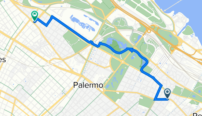 Avenida General Las Heras 2940, Buenos Aires a Avenida Olleros 1801–1899, Buenos Aires