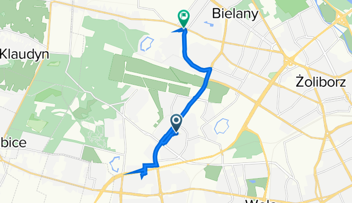 Powstańców Śląskich 106D, Bemowo do Josepha Conrada 29B, Warszawa