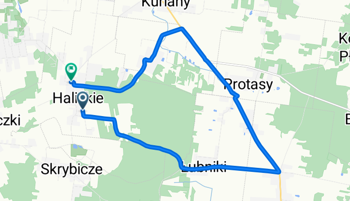 Halickie - Łubniki - Zwierki - Kuriany - Halickie