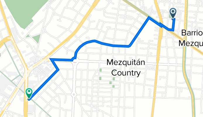 Calle Coahuila 1479, Guadalajara a Calle Heroico Colegio Militar 880–942, Guadalajara