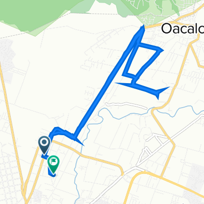 Calle Oacalco - Yautepec, Yautepec de Zaragoza a Calle De las Carreras 19, Yautepec de Zaragoza
