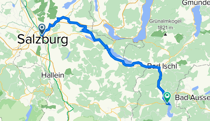 Route from Kaiserschützenstraße 10/1, Salzburg