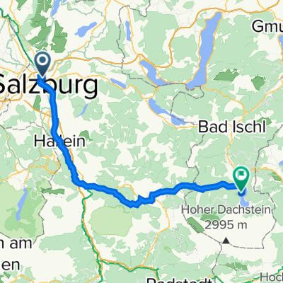 Route from Südtiroler Platz 8, Salzburg