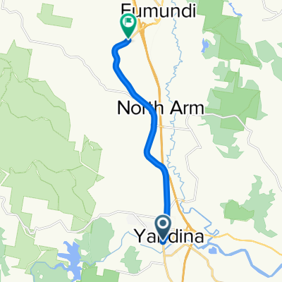 Route to 517–589 Bunya Rd, Eumundi