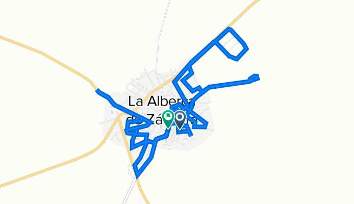 De Calle Altozano 9, La Alberca de Záncara a Calle Gredal 2D, La Alberca de Záncara