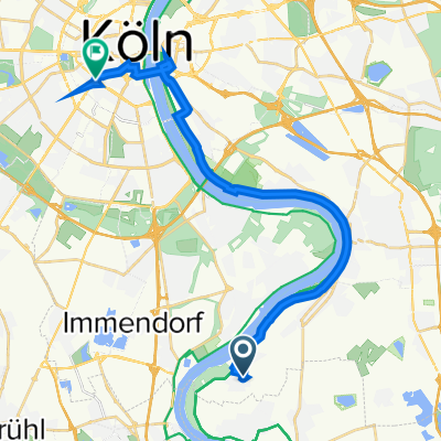 Sandbergstraße 67, Köln nach Luxemburger Straße 1, Köln