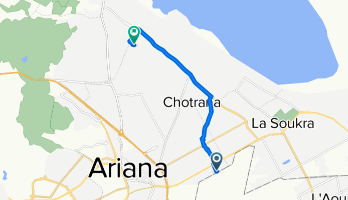 De V67C+WFP, Ariana à W52R+564, سبالة بن عمار