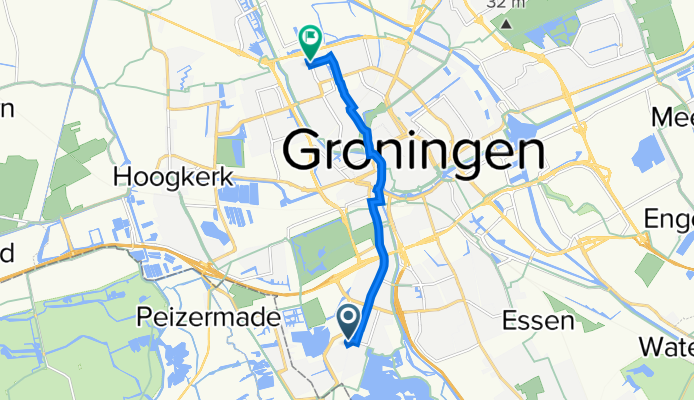 A. Jacobsstraat 11, Groningen naar Zonnelaan 80, Groningen