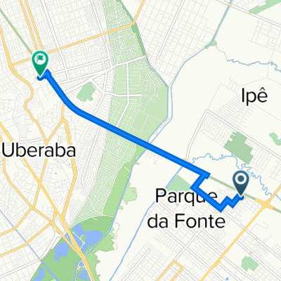 De Rua Nauher Bortoloti 172 a Rua República Islâmica do Irã 849