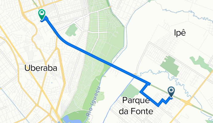 De Rua Nauher Bortoloti 172 a Rua República Islâmica do Irã 849