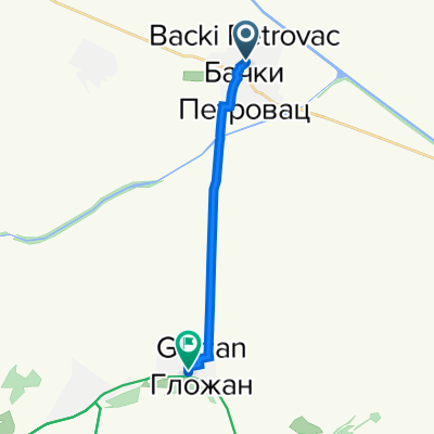 Prvomajska Road 51, Bački Petrovac to Maršala Tita 58, Glozan