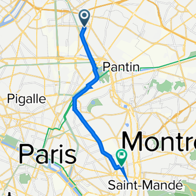 35 Rue Heurtault, Aubervilliers à 35 Rue des Grands Champs, Paris