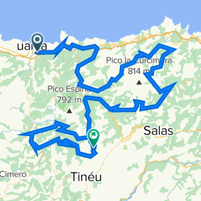 Luarca-Bustellán. 4600m en 150km