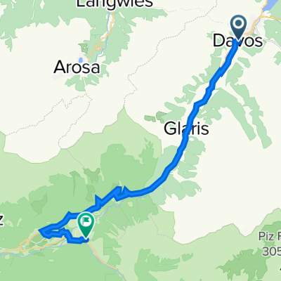 Molkereistrasse 3, Davos Platz nach Dorfstrasse 26, Filisur
