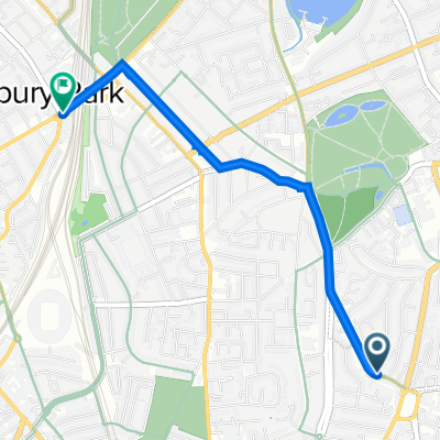35 Green Lanes, London to Isledon Road, London