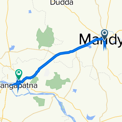 1st Cross Road 1553, Mandya to CMMX+M3R, ಕಿರಂಗೂರು