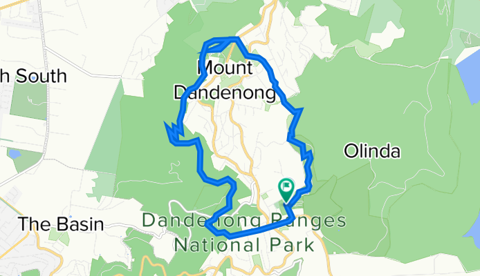 Botanic Garden - SkyHigh - Bourkes - Dandenong Ranges - loop