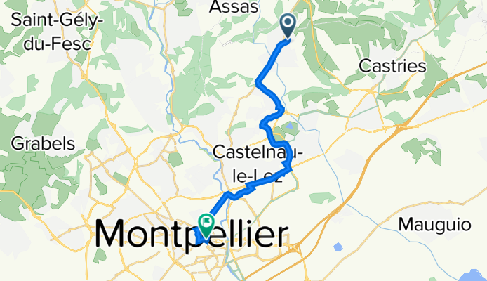 1B Rue Trois Teyran, Teyran à 155 Place Vauban, Montpellier