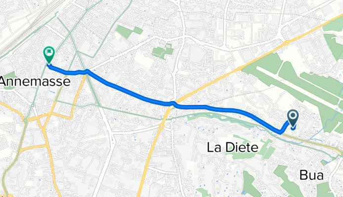 65 Route de Taninges, Vétraz-Monthoux à Rue du Faucigny, Annemasse