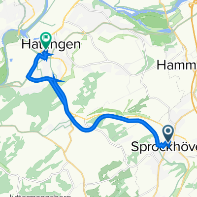 Hauptstraße 25, Sprockhövel nach Kleine Weilstraße 13A, Hattingen