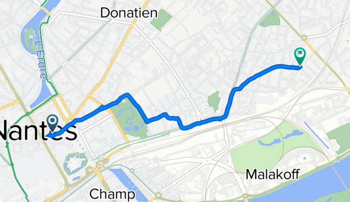 De 2 Rue du Portail, Nantes à 34 Rue Francis de Pressensé, Nantes