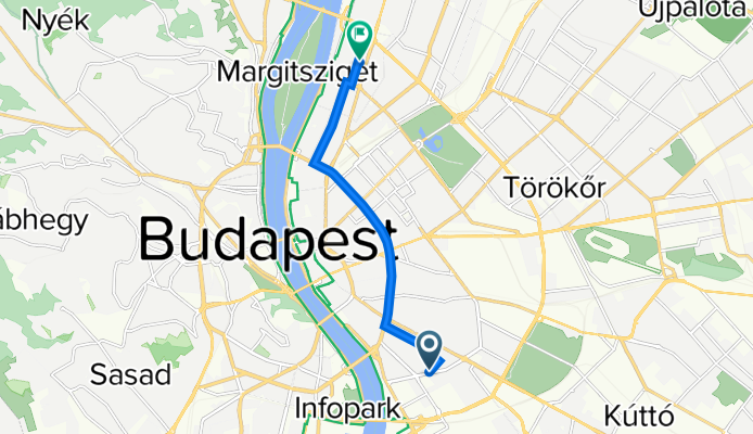 Telepy utca 2a–2f., Budapest IX. kerület nach Véső utca 4e., Budapest XIII. kerület