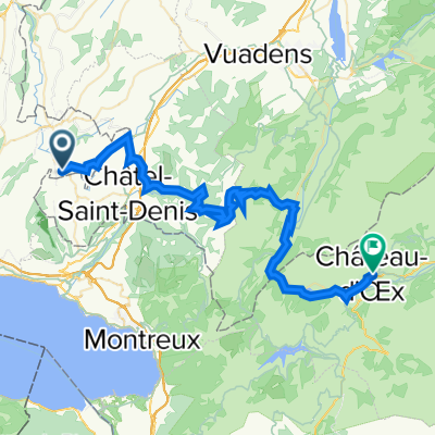 Palézieux-Gare - Col de Belle Chaux - Albeuve - Château-d'Oex