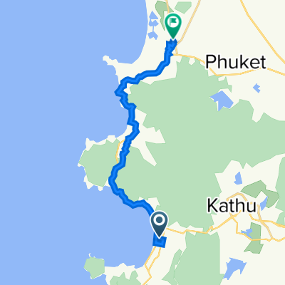 Hatpatong Road 11, Tambon Patong to Lagoon Road 12, Tambon Choeng Thale