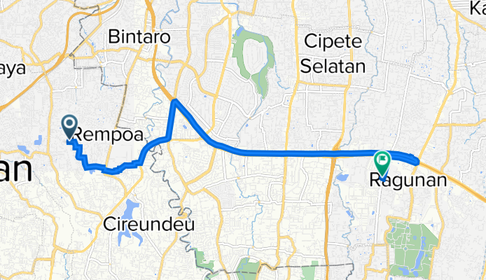 cw to Cilandak dr