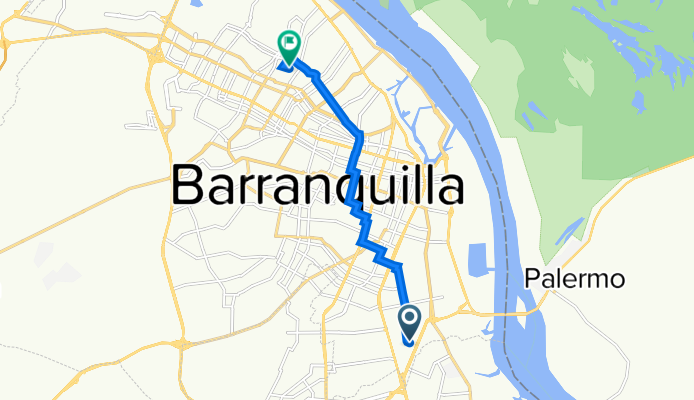 De Carrera 5 23-68, Barranquilla a Carrera 58 79 295, Barranquilla