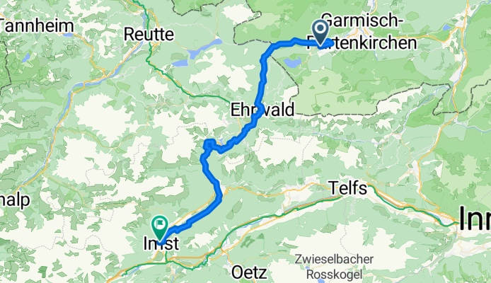 ET1: Greinau--Ehrwald--Via Claudia Augusta--Fernpass--Nassereith--Tarrenz--Imst