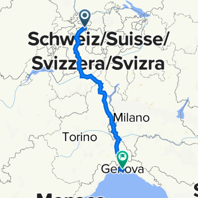 Dorfstrasse 1, Fulenbach nach Via Sofia Lomellini 2–14, Genua