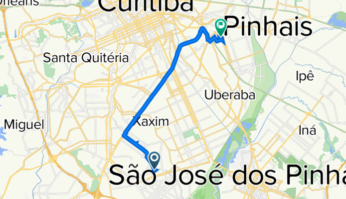 De Rua Irmã Maria Francisca Paolino 390 a Rua Madureira 181