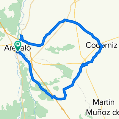 De Calle Adoveras 33, Arévalo a Calle Adoveras 30, Arévalo