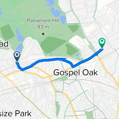 Route to 11 Chetwynd Road, London