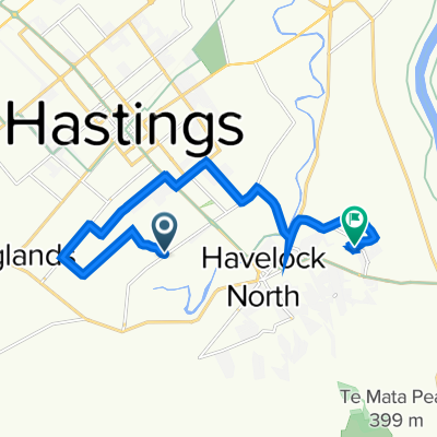 548 Saint Georges Road, Havelock North to 11 Fairview Place, Havelock North