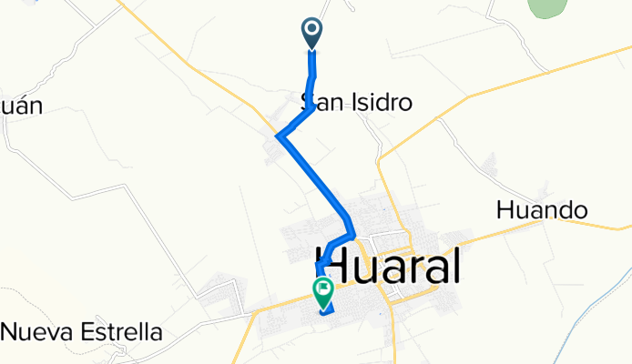 De Cerro Prieto, Huando a Avenida Estación 11, Huaral