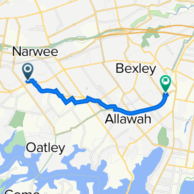 Peakhurst to Kogarah Bike to work