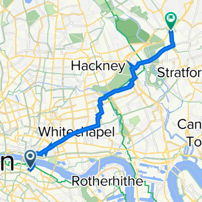 Route to 174 High Road Leyton, London