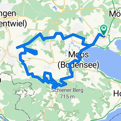 mit dem MTB am Schiener Berg und über den Hardberg