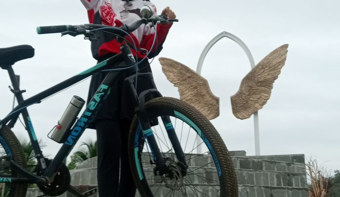 Photo 2 of the Bikemap route "F35R+6MF, Tulang Bawang Tengah to F37Q+XJH, Tulang Bawang Tengah"