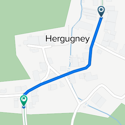 De Rue de la Fontaine Ronde 3, Hergugney à Route de Charmes 2, Hergugney