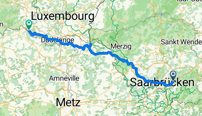 Tour de Nagold-Longwy 2.Etappe (via Saarbrücken)