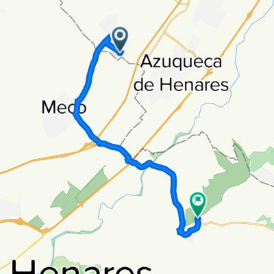 De Avenida Puerto de la Quesera 33, Villanueva de la Torre a Paseo de la Visera 1C, Los Santos de la Humosa