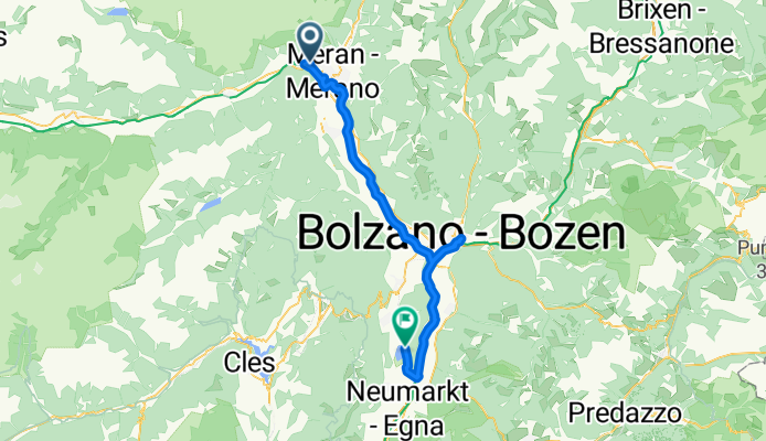 ET5.1: Algund--Meran--Bozen--EV7--Monte Gmund--Klughammer (Kalterer See)