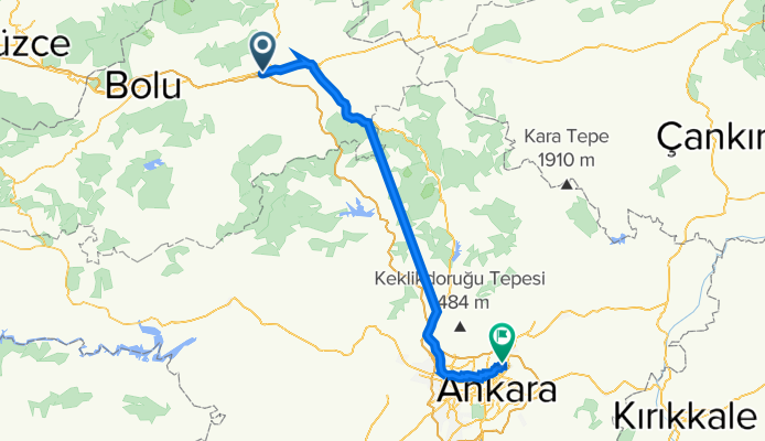Eskiçağa Caddesi 492 to Şehit Bilal Temur Sokak 28