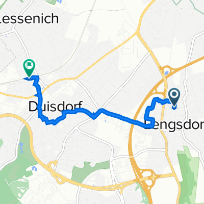 Lengsdorfer Hauptstraße 48A, Bonn nach Ladestraße 6, Bonn