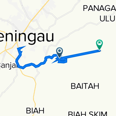 Jalan Access Kampung Menawo, Keningau to Jalan Access Kampung Menawo, Keningau